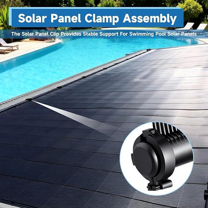 Solar Pool Heater Piping Clamps Compatible with Heliocol Sunstar SwimJoy Swimming Pool Solar Panels Replace#: HC-113（4 Pack）