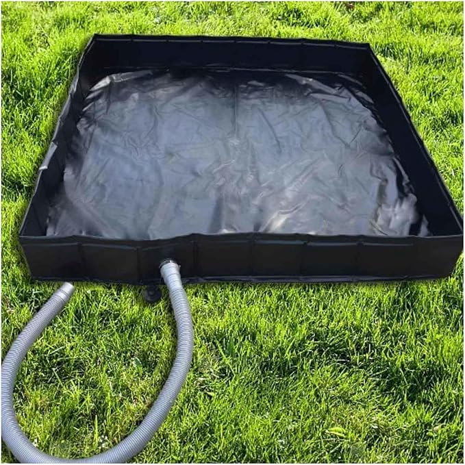 Camping Shower Floor with Drain Hose Shower Base Foldable Ducha Portatil for RV Outdoor Bathing Pets Tent Indoor Outdoor Use