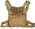 Tactical Chest Pack EDC Chest Bag Utility Molle Chest Rig Fishing Chest Pouch for Daily Life Cycling Camping Hiking