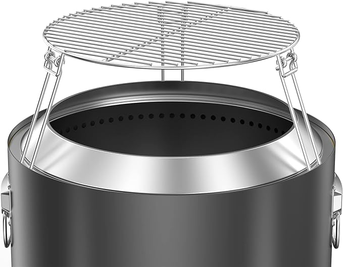 Rock&ampRocker Firepit Cooking Grate 19 Stainless Steel Grill Grate for Bonfire Smokeless Firepit for Outdoor BBQ Camping Fire Pit