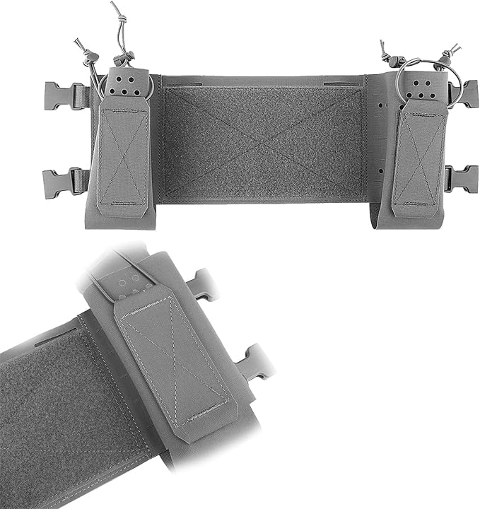 Modular MOLLE Chest Extension System Multi-Function Storage Pouch Portable Mission Organizer with Quick-Release