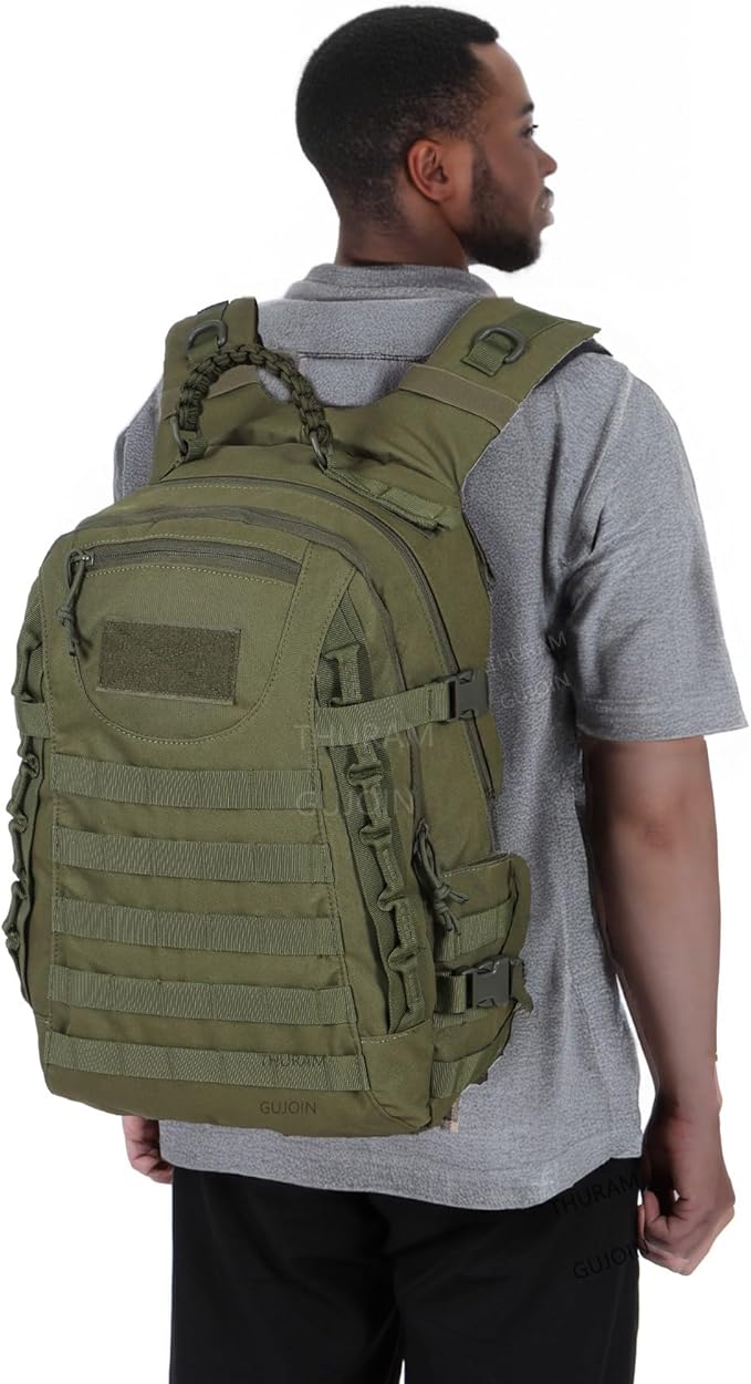 38L Nylon Waterproof Trekking Fishing Hunting Bag Backpack Outdoor Military Rucksacks Tactical Sports Camping Hiking (Green)