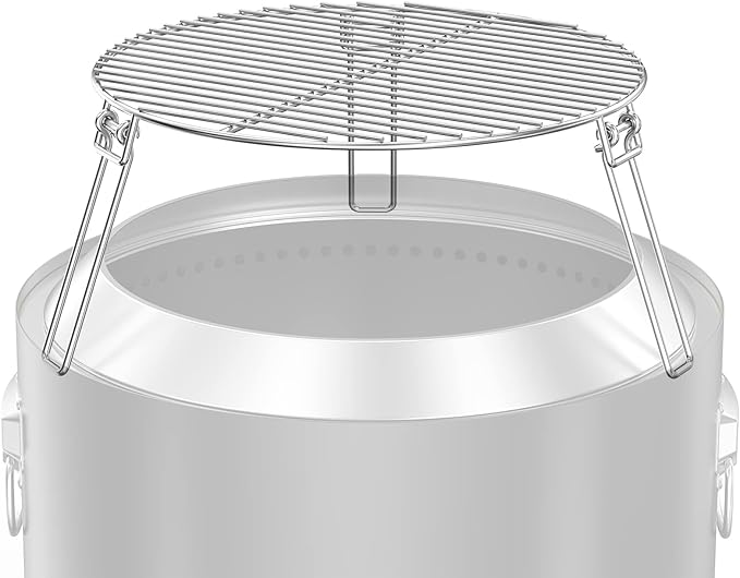 Rock&ampRocker Firepit Cooking Grate 19 Stainless Steel Grill Grate for Bonfire Smokeless Firepit for Outdoor BBQ Camping Fire Pit