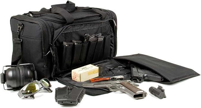 EXPLORER Backpack + Range Bag with Large Padded Deluxe Tactical Divider and 9 Clip Mag Holder - Rangemaster Gear Bag (Brown Tan Range Bag)