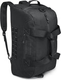 G4Free 70L Large Tactical Duffle Bag Men Sports Gym Backpack with Shoes Compartment Military MOLLE Duffel Backpack ( Black)