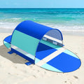 Rhino Valley Beach Tent with Double Zippered Doors Beach Tent Sun Shelter with UPF50+ UV Protection Beach Canopy Portable Storage Bag for Beach Camping Fishing for 3-4 People