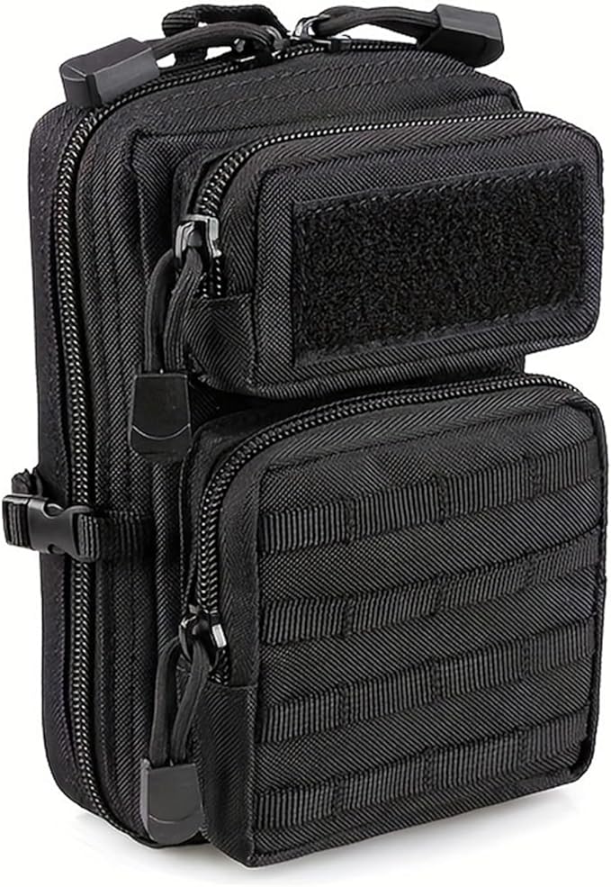 Tactical Waterproof Molle Pouch Compact EDC Tool Pouch Bag Mini Utility Shoulder Strap &amp Two D-Rings