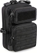 Tactical Waterproof Molle Pouch Compact EDC Tool Pouch Bag Mini Utility Shoulder Strap &amp Two D-Rings