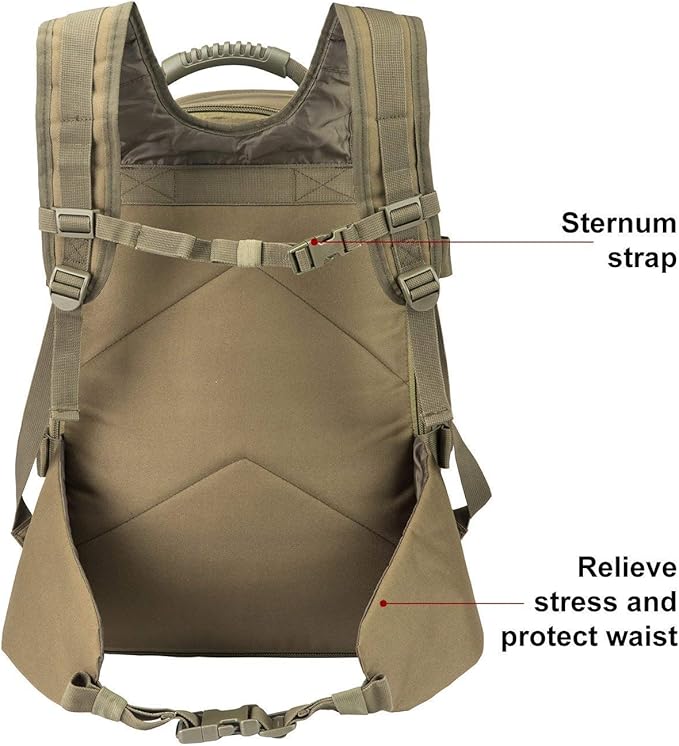 Greencity Laptop Backpacks Tactical 3 Day Expandable Bug Out Bag Classic Case Travel HikingGreen