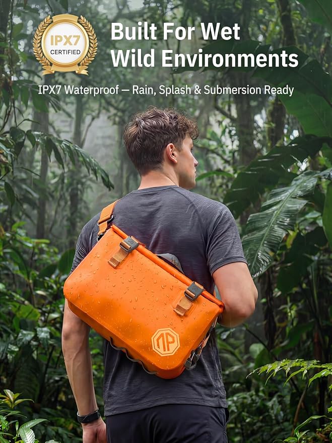 niphean IPX7 Waterproof Dry Bag with Magnetic One-Hand Closure 7.5L Sling Crossbody Bag for Men Women Dry Bags Waterproof Backpack for Paddleboarding Kayaking Beach Boating Camping and Daily