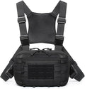 Tactical Chest Pack EDC Chest Bag Utility Molle Chest Rig Pouch with CCW Compartment Adjustable Strap Admin Pouch