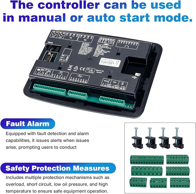 DSE7310 MKII Auto Start Control Module Suitable for a Wide Variety of Single Diesel or Gas Gen-Set Applications LCD Display Controller Panel
