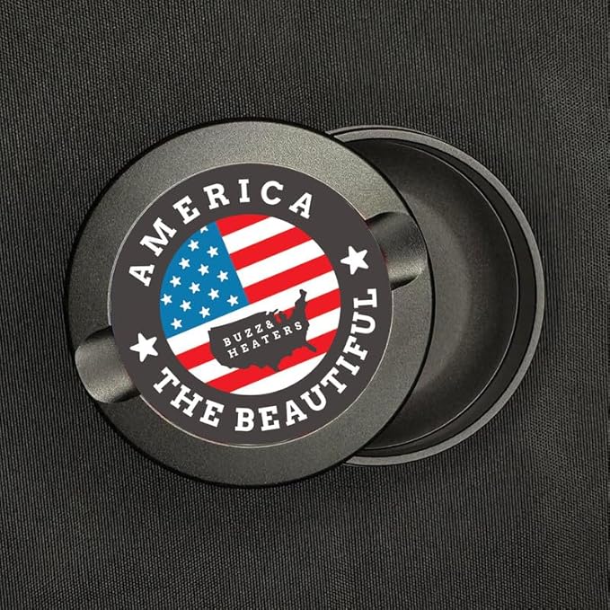 Buzz &amp Heaters Metal Container for Zyn | Holder | Can | Pouch | Americana Gifts | America the Beautiful