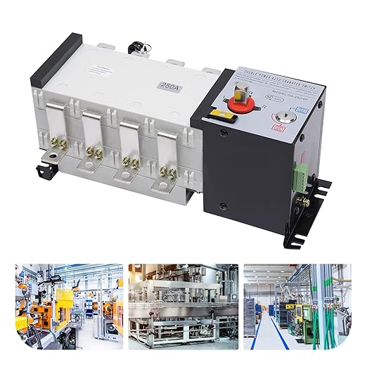 110V Dual Power Automatic Transfer Switch Dual Power Generator Changeover Switch 250A 4P