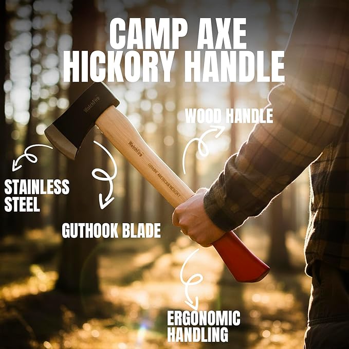 SZCO Watchfire 16 Camp Axe Hickory Handle