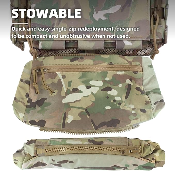 2 in 1 Handwarmer &amp Tactical Drop Pouch/Waist Bag. Plate Carrier Vest Chest Rig Hook Loop Dangler or 26-52 in Buckle Strap EDC Fanny Pack Muff for Winter Outdoor/Camping/Hunting/Football/Fishing