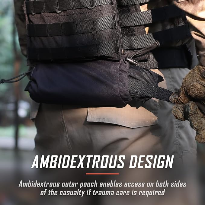 WYNEX Tactical Chest Rig Bag of Laser Cut Design Tactical First Aid Drop Dump Pouch MOLLE Chest Pouch Utility Recon Kit Bag Medical Trauma Roll Up Drop Pouch