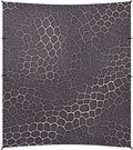Snake Skin Print Style Darkgray Foldable Beach Tent UPF50+ Protection Water-Resistant Large Sun Shelter with Sandbags Sand Shovel Poles for Camping Picnics Backyard &amp Fishing