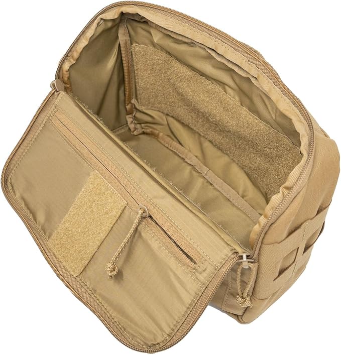 FHF Gear Lumbar Pack – MOLLE-Compatible Hip Belt Storage Pouch for Hunting Tactical &amp Fishing Gear with Zippered Pockets