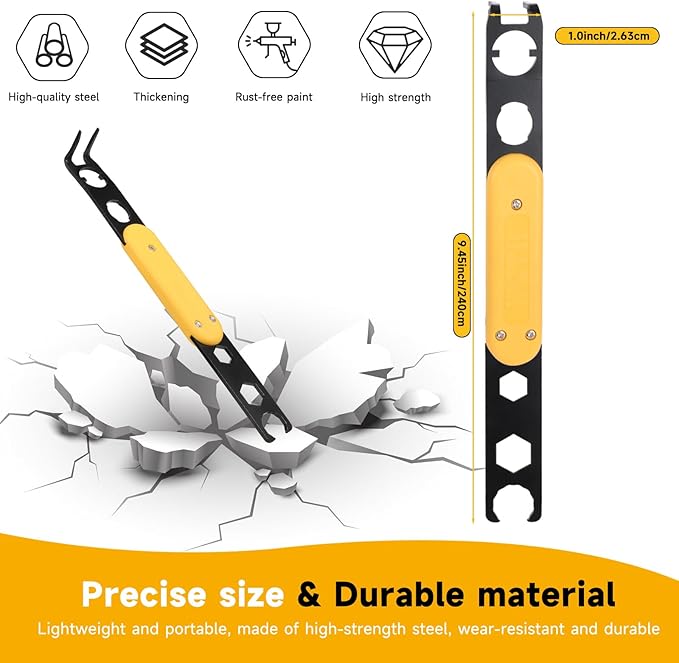 Universal MC4 Disconnect Tool Metal MC4 Tool with 6-in-1 Wrench Efficient Solar Connector Tool for Assembly and Disassembly PV Connectors