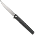 CRKT CEO Everyday Carry EDC Pocket Folding Knife with Liner Lock: AUS 8 Plain Edge Blade Glass-Reinforced Nylon Handle Reversible Pocket Clip 7097