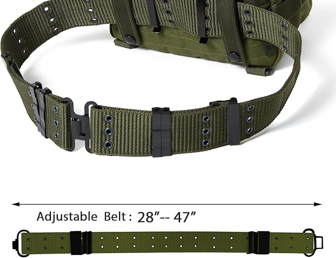 MT Multipurpose Military Alice Butt Pack Molle Webbing Sling Bag for Daily Commuter Backpack Olive Drab