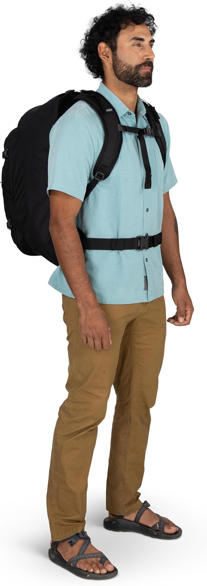 Osprey Farpoint 55L Men's Travel Backpack - Carry On Bag with Personal Item Sized Detachable Daypack Black