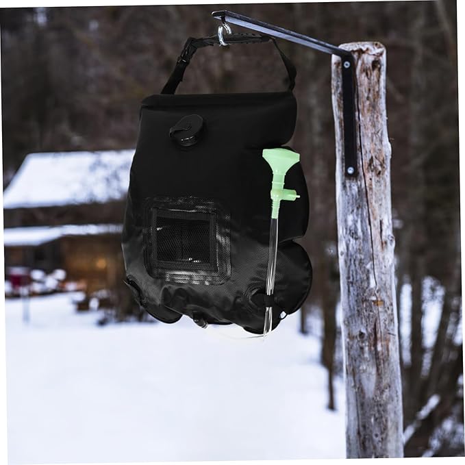 BESPORTBLE Portable Solar Shower Bag for Outdoor Camping with Removable Hose and Switchable Shower for Beach and Hiking Travel Design