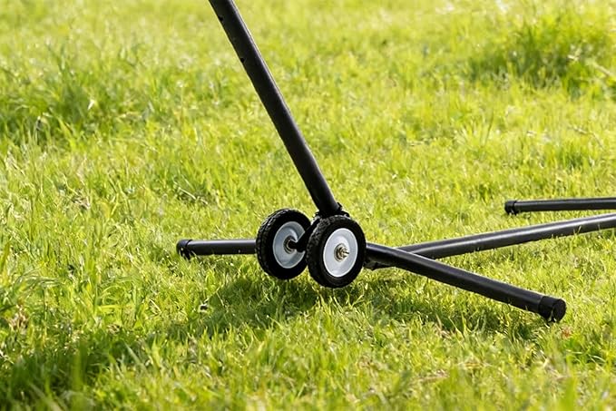 Lazy Daze Hammocks Wheel Kit for Hammock Stands Black Weather Resistant Universal Hammock Stand Wheel for Easy Outdoor Mobility