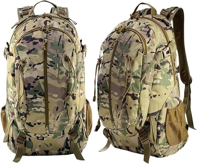 Outdoor Camouflage Backpacks Men's New Oxford Large Capacity Sports Cloth Waterproof Bag Tactical Backpack(CP)