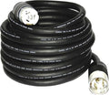 6400M 100' 6/4 or 6/3-8/1 Gauge SOOW 50A Black Rubber Temporary Power Cord 19190008 Generator Extension Cord w/ 50-Amp Plug Ends