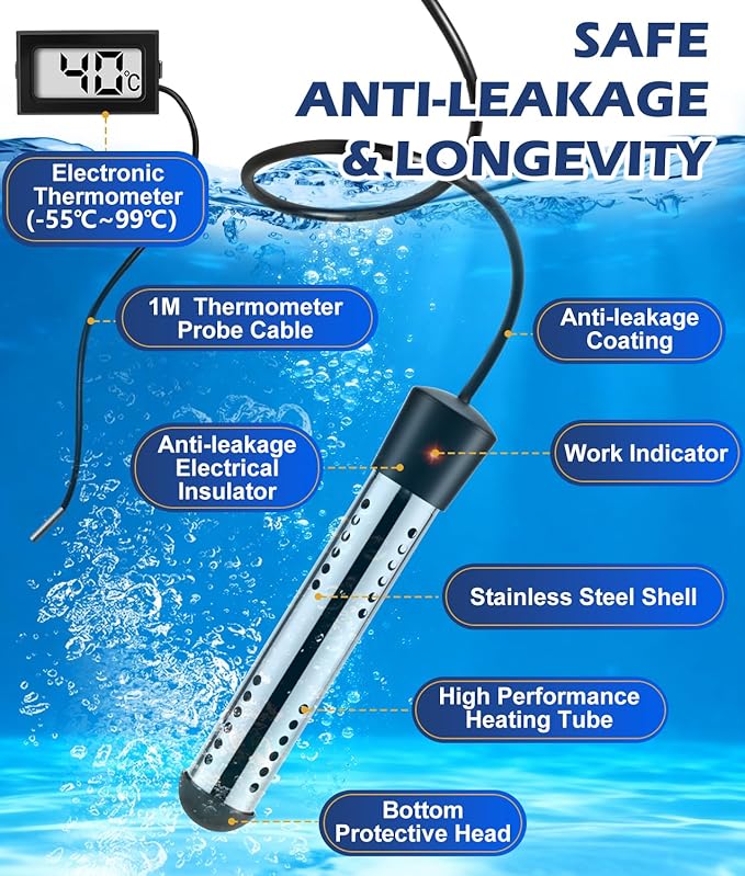 2026 Upgraded Portable Shower for Camping with Heater Rechargeable Camping Shower with Intelligent LED Display 5 Gal Foldable Bucket 4 Spray Modes Portable Shower for Travel Pet Bath Car Washing