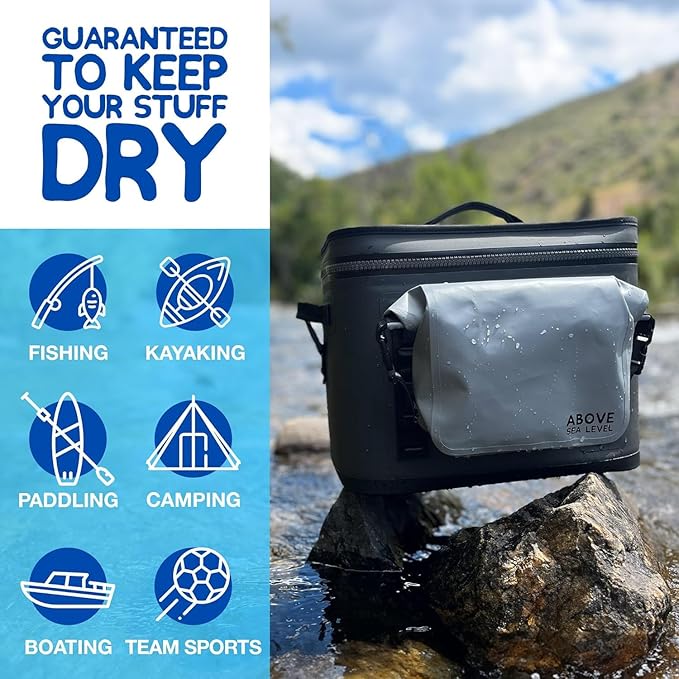 Waterproof MOLLE Dry Bag for YETI Coolers and Tactical Bags - Compatible with YETI Soft Coolers Backpacks and Totes - Small Pouch Compatible with YETI Hopper Accessories - YETI Cooler Accessories