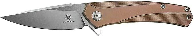 DEFCON Jungle Knife Series D2 Blade Titanium EDC Folding Pocket Tactical Knife