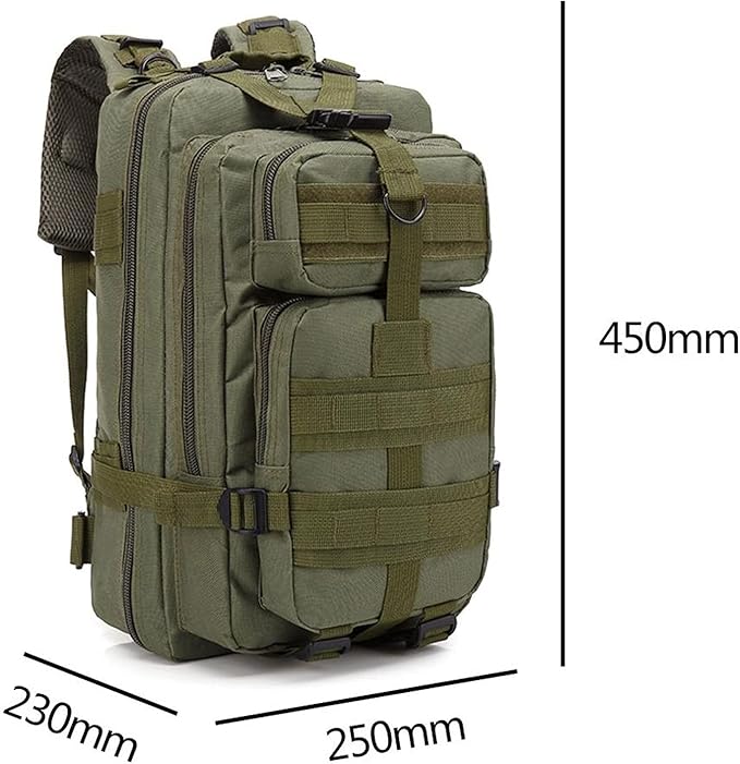 Camping Backpack Hiking Backpacks 30L Camping Backpack Military Tactical Assault Backpack Army Outdoors Bag Lightweight Travel Backpack for Outdoor Camping Hunting Rucksacks (Schwarz)