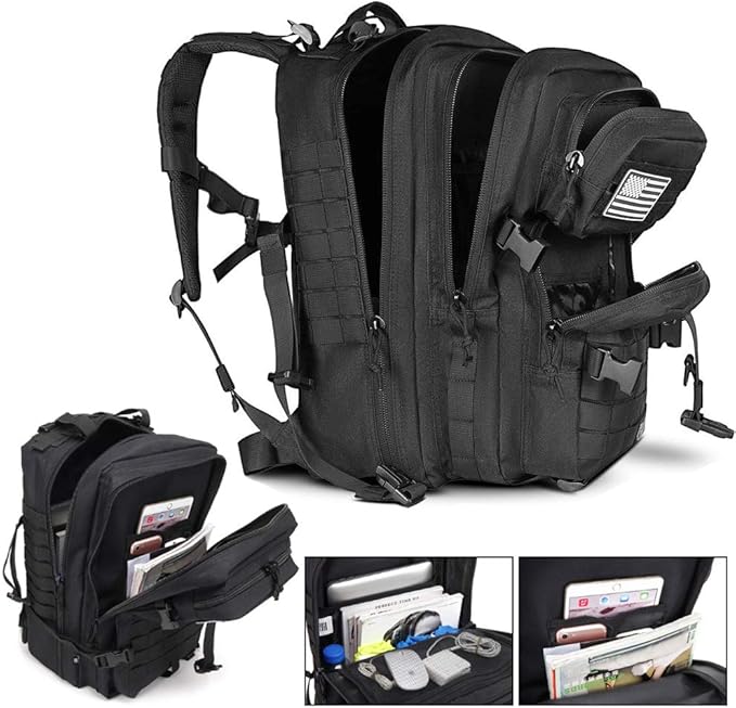 Molle Assault Pack 45L Tactical Backpack 3 Day Pack Bag Survival Rucksack