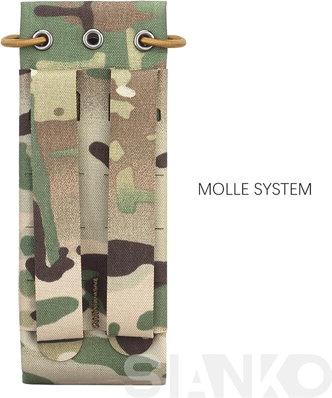 Military Tactical MOLLE Radio PouchAirsoft Paintball Hunting Walkie-Talkie Holder Bag for MPU5AN/PRC- 163AN/PRC-152AN/PRC148 etc.