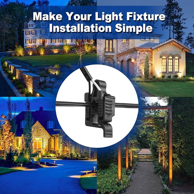 20Pack Low Voltage Wire Connectors 12-18 Gauge UL Listed Low Voltage Cable Connector Outdoor Lighting Connectors for Landscape Lighting/Pathway Light/Spotlight