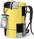 Waterproof Dry Bag Heavy Duty Marine Dry Bags for Kayaking Hiking Yellow Black Backpack Roll-Top Closure Bag - Backpack Waterproof Phone Case 35L/55L/85L