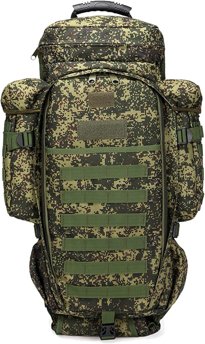 60L Outdoor Sports Military Backpack Assault Survival Pack Rucksack Large Tactical Bag (Russian camouflage)