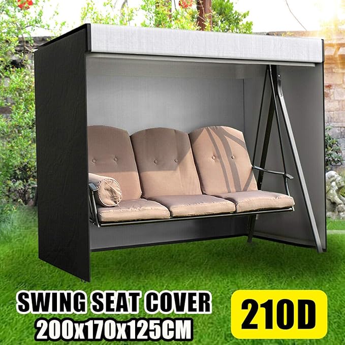 Outdoor Garden Swing Hammock Cover 3 Seater Waterproof Patio Protector Shade for Garden Swing Chair