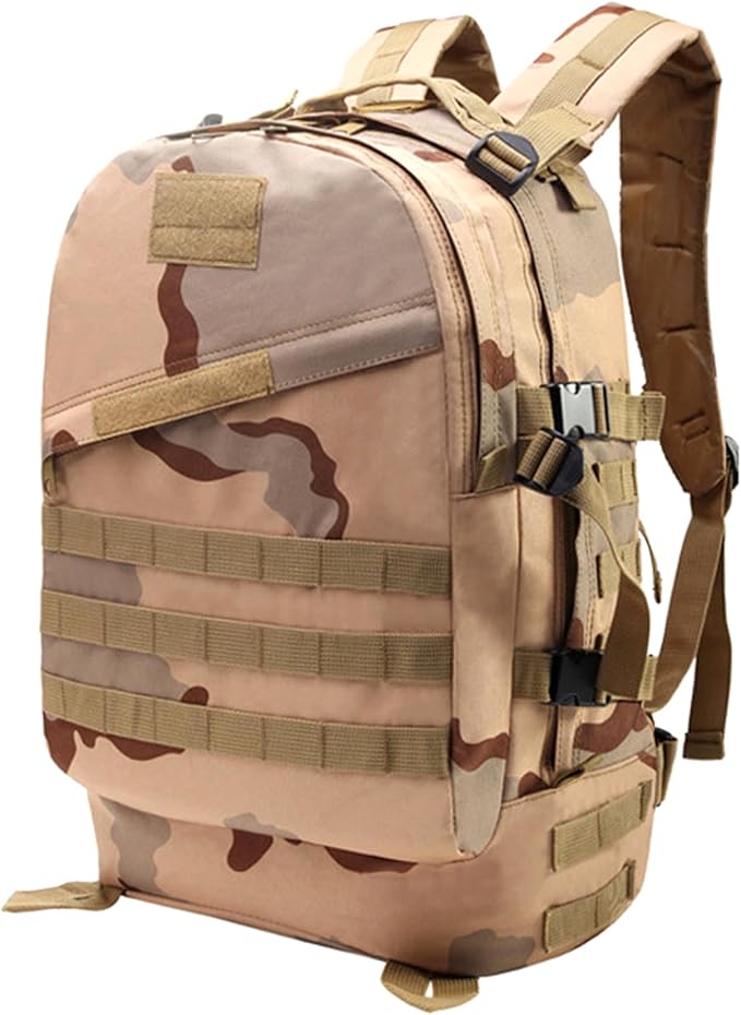 Men's Large Capacity Travel Backpacks Oxford Cloth Outdoor Tactical Duffle Bags Hiking Sports Camping Backpack (F/Multicolor)