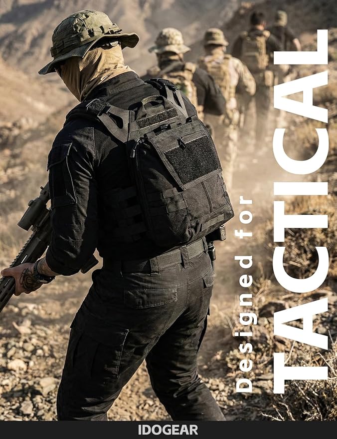 IDOGEAR Tactical Zip-on Panel Pouch Military Backpack Vest Accessory Bag for CPC AVS JPC2.0