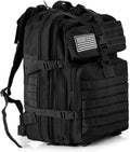 50L Sturdy Nylon Waterproof Fishing Hunting Backpack Outdoor Military Rucksacks Tactical Sports Camping Hiking Bags (Black)