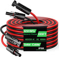 100FT 12AWG Solar Panel Extension Cable Bateria Power 12 Gauge 4mm² PV Wire with Female &amp Male Waterproof Connectors for RV Photovoltaic Systems Set of 2