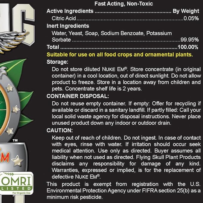 Nuke Em Insecticide &amp Fungicide 5 Gallon