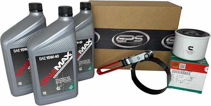 GENERATOR PARTS SPECIALISTS Oil Change Kit for Cummins Onan Diesel HDKAH HDKAJ HDKAK With Onamax Oil (OEM PARTS)