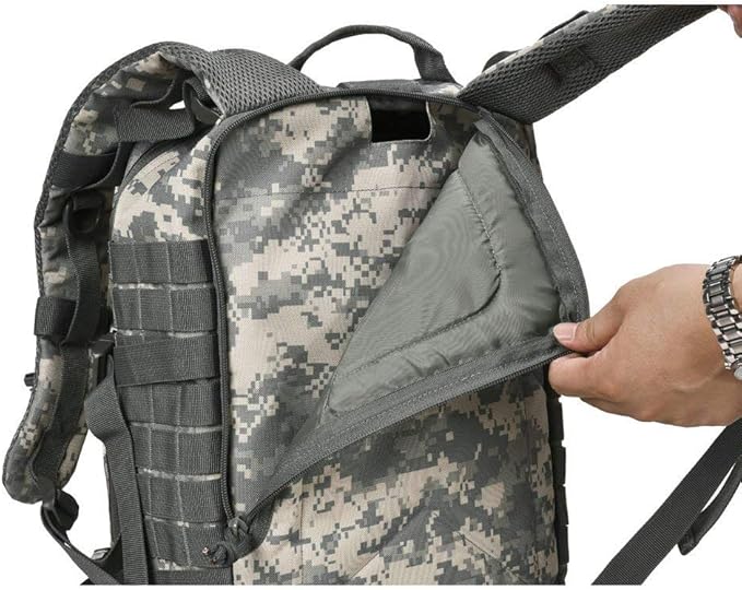 REEBOW GEAR Military Tactical Backpack for Men Large 34L Army 3 Day Assault Pack Molle Bag Backpacks (34L Camouflage ACU)
