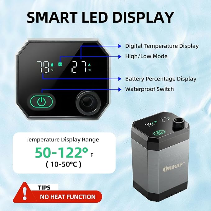 Portable Shower for Camping Filtered Camping Shower IPX8 Waterproof6000mAh Rechargeable Outdoor Camp Shower Pump with LED Display 4 Spray Modes for Hiking Travel Pet