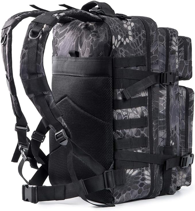QT&ampQY 45L Military Tactical Backpacks Molle Army Assault Pack 3 Day Bug Out Bag Hiking Treeking Rucksack…